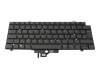 Teclado DE (alemán) color negro/chiclet negro con retroiluminación original para Dell Precision 14 (3480)