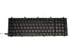 Teclado DE (alemán) color negro/chiclet negro con retroiluminación original para Medion Erazer X7817 (MS-1762)