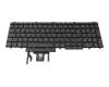 Teclado DE (alemán) color negro/chiclet negro con retroiluminación y mouse-stick original para Dell Precision 15 (3541)