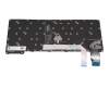 Teclado DE (alemán) color negro/chiclet negro con retroiluminación y mouse-stick original para Lenovo ThinkPad X13 Gen 2 (20WK/20WL)