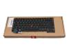 Teclado DE (alemán) color negro/chiclet negro/mate con mouse-stick original para Lenovo ThinkPad X13 Gen 3 (21BN/21BQ)