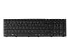 Teclado DE (alemán) color negro/chiclet negro/mate con retroiluminación (N75) original para Nexoc Office S1722 (N871EZ)