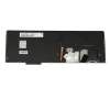 Teclado DE (alemán) color negro/chiclet negro/mate con retroiluminación y mouse-stick original para Lenovo ThinkPad Yoga 15 (20DR)