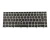Teclado DE (alemán) color negro/chiclet plateado con mouse-stick original para HP EliteBook 830 G5