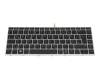 Teclado DE (alemán) color negro/chiclet plateado con retroiluminación original para HP ProBook 645 G4