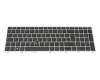 Teclado DE (alemán) color negro/chiclet plateado con retroiluminación y mouse-stick (con puntero) original para HP ProBook 640 G4