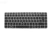 Teclado DE (alemán) color negro/chiclet plateado mate con mouse-stick original para HP EliteBook 745 G4