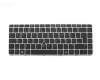 Teclado DE (alemán) color negro/chiclet plateado mate con mouse-stick original para HP Pavilion 15-cc500
