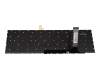 Teclado DE (alemán) negro con retroiluminación original para MSI WE76 11UK/11UM (MS-17K3)
