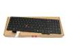 Teclado DE (alemán) negro con retroiluminación y mouse-stick original para Lenovo ThinkPad T16 Gen 4 (21QE/21QF)
