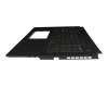 Teclado DE (alemán) negro/transparente con retroiluminación original para Asus TUF Gaming F17 FX707ZV