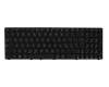 Teclado IT (italiano) color negro/chiclet negro brillante original para Asus N71JV