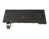 Teclado SG (suizo-alemán) color negro/chiclet negro con retroiluminación y mouse-stick original para Lenovo ThinkPad P14s Gen 4 (21HF/21HG)