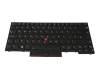 Teclado UK (Inglés) color negro/chiclet negro con retroiluminación y mouse-stick original para Lenovo ThinkPad L390 (20NR/20NS)