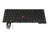 Teclado US (Inglés) color negro/chiclet negro con retroiluminación y mouse-stick original para Lenovo ThinkPad L14 Gen 6 (21SF)