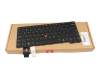 Teclado US (Inglés) color negro/chiclet negro con retroiluminación y mouse-stick original para Lenovo ThinkPad L14 Gen 7 (21X7)