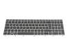 Teclado color negro/chiclet plateado con retroiluminación original para HP ProBook 640 G4