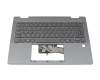 Teclado incl. topcase BE (belga) gris/canaso con retroiluminacion original para Lenovo IdeaPad 5x 14Q8X9 (83GH)