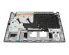 Teclado incl. topcase CH (suiza) gris/canaso con retroiluminacion original para Acer Aspire 5 (A515-57)