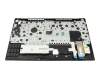 Teclado incl. topcase CH (suiza) negro/negro con retroiluminacion y mouse stick original para Lenovo ThinkPad E15 Gen 2 (20TD/20TE)