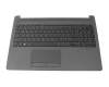 Teclado incl. topcase CH (suiza) negro/negro original para HP 250 G7