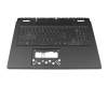 Teclado incl. topcase CH (suiza) negro/transparente/negro con retroiluminacion original para Acer Nitro 17 (AN17-42)