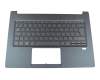 Teclado incl. topcase DE (alemán) antracita/antracita con retroiluminacion original para Acer Swift 5 (SF514-53T)