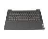 Teclado incl. topcase DE (alemán) azul/azul con retroiluminacion Sin huella dactilar original para Lenovo IdeaPad 5-14ITL05 (82FE)