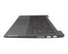Teclado incl. topcase DE (alemán) azul/azul con retroiluminacion Sin huella dactilar original para Lenovo IdeaPad 5-14ITL05 (82FE)