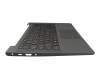 Teclado incl. topcase DE (alemán) azul/azul con retroiluminacion Sin huella dactilar original para Lenovo IdeaPad 5-14ITL05 (82FE)