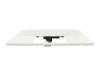 Teclado incl. topcase DE (alemán) blanco/blanco con retroiluminacion (con compartimento para bolígrafos) original para Acer ConceptD 3 Ezel (CC314-72G)
