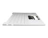 Teclado incl. topcase DE (alemán) blanco/blanco con retroiluminacion original para Lenovo Yoga Slim 7 Carbon-13ITL5 (82EV)
