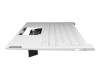 Teclado incl. topcase DE (alemán) blanco/blanco con retroiluminacion original para Lenovo Yoga Slim 7 Carbon-13ITL5 (82EV)