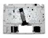 Teclado incl. topcase DE (alemán) blanco/blanco original para Acer Aspire V3-372