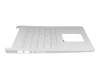 Teclado incl. topcase DE (alemán) blanco/blanco original para HP 14-bp000