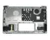 Teclado incl. topcase DE (alemán) blanco/plateado original para Asus F201E