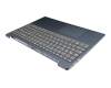 Teclado incl. topcase DE (alemán) gris/azul para Lenovo IdeaPad 330S-15AST (81F9)