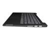 Teclado incl. topcase DE (alemán) gris/canaso con huella dactilar original para Lenovo IdeaPad 5-14ITL05 (82FE)