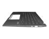 Teclado incl. topcase DE (alemán) gris/canaso con retroiluminacion (Gun Metal Grey) original para Asus ZenBook Flip 14 UX463FA
