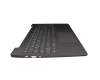 Teclado incl. topcase DE (alemán) gris/canaso con retroiluminacion Fingerprint original para Lenovo IdeaPad 5-15ITL05 (82FG)