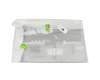 Teclado incl. topcase DE (alemán) gris/canaso con retroiluminacion original para Acer Aspire 17 (A17-51GM)