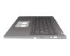 Teclado incl. topcase DE (alemán) gris/canaso con retroiluminacion original para Acer Aspire 5 Spin (A5SP14-51MTN)