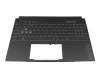 Teclado incl. topcase DE (alemán) gris/canaso con retroiluminacion original para Asus TUF Gaming A15 FA507UI