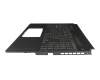 Teclado incl. topcase DE (alemán) gris/canaso con retroiluminacion original para Asus TUF Gaming A15 FA507UI
