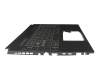 Teclado incl. topcase DE (alemán) gris/canaso con retroiluminacion original para Asus TUF Gaming A15 FA507UI
