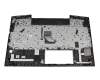 Teclado incl. topcase DE (alemán) gris/canaso con retroiluminacion original para HP ZBook 15u G3