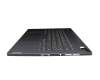 Teclado incl. topcase DE (alemán) gris/canaso con retroiluminacion original para Lenovo Legion Slim 5-14APH8 (82Y5)