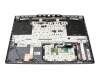 Teclado incl. topcase DE (alemán) gris/canaso con retroiluminacion original para Lenovo Legion Slim 5-16IRH8 (82YA/83D6)