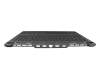 Teclado incl. topcase DE (alemán) gris/canaso con retroiluminacion original para Lenovo Legion Slim 5-16IRH8 (82YA/83D6)