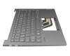 Teclado incl. topcase DE (alemán) gris/canaso con retroiluminacion original para Lenovo ThinkBook 13x ITG (20WJ)